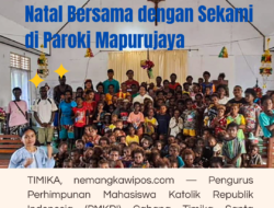 PMKRI Cabang Timika Mengelar Perayaan Natal Bersama Sekami Di- Paroki Mapurujaya