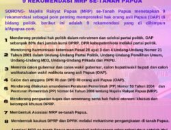 MRP se-Tanah Papua Sepakati 9 Rekomendasi