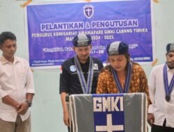 Pengurus Komisariat Amamapare GMKI Cabang Timika Resmi di Lantik