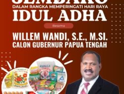 Mantan Bupati Kabupaten Puncak William Wandik Berbagi Kasih Dalam Momentum Hari Raya Idul Adha