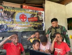 TNI Gelar Papua Pintar Disambut Gembira Oleh Anak-Anak Kago