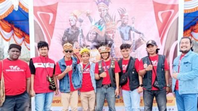 Keunikan vespa TIFA Saat Karnaval  Pembukaan TIFA Timika