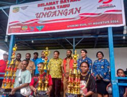 Memperingati Hut Republik Indonesia Ke-79 Pemkam Utikini Dua Distrik Kuala Kencana Kabupaten Mimika Mengelar Lomba