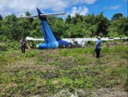 Pesawat Trigana Air Tergelincir di Serui, Penumpang di Laporkan Dalam Keadaan Selamat