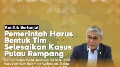 Anggota DPR RI: BP Batam dan Pemkot Batam Bertanggung Jawab atas Konflik di Pulau Rempang