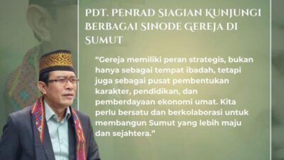 Sinergi untuk Kemajuan: Pdt. Penrad Siagian Kunjungi Berbagai Sinode Gereja di Sumut