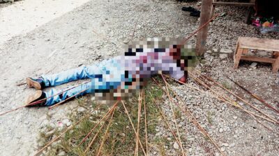 Seorang Pria Tewas Menengaskan Terdapat Sejumlah Anak Panah di Tubuh dan Luka Bacok