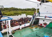 Anggota DPR Papua Tengah Yohanes Kemong, Mengungkapkan Rasa Syukurnya atas Kedatangan Kapal Sanus 114