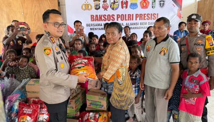 Polres Mimika Gandeng OKP Cipayung Gelar Bakti Sosial Sambut Ramadan 1446 H