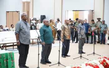Bupati dan Wakil Bupati Mimika Ikuti Gladi Resik Pelantikan di Nabire