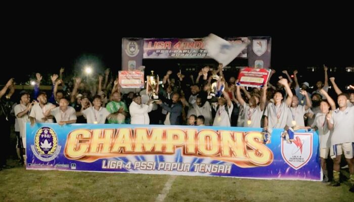 Persipuncak Puncak Cartenz Juara Liga 4 Papua Tengah 2025 Usai Kalahkan Persintan Lewat Adu Penalti