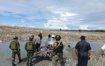 TNI-Polri Tertibkan Penambangan Ilegal di Area Sungai Kali Kapur, Mile 350
