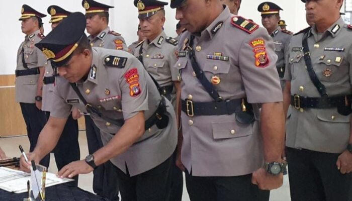 13 Pejabat Utama Polres Mimika Dimutasi, Kapolres: Jabatan Adalah Amanah Tuhan