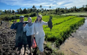 Dessy Putrika Kunjungi Petani SP7, Dorong Swasembada Pangan di Mimika