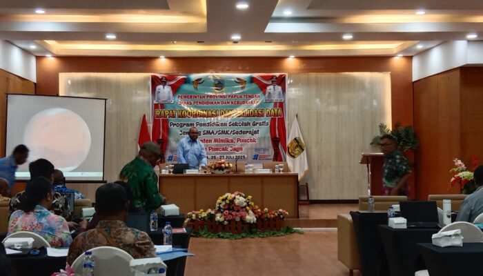 Disdik Papua Tengah Gelar Validasi Data Sekolah Gratis untuk SMA/SMK di Tiga Kabupaten