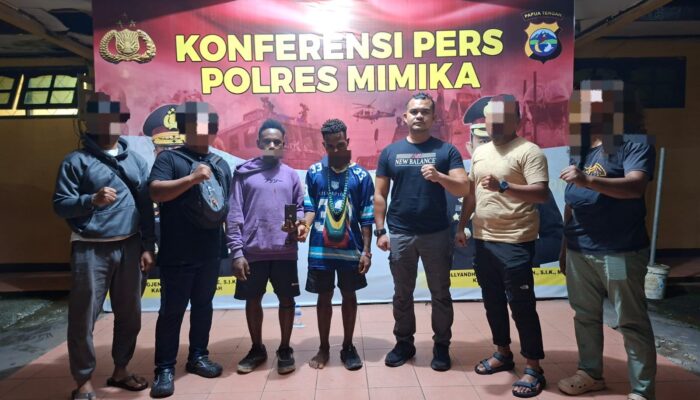 Polres Mimika Tangkap Pelaku Curas di Jalan Budi Utomo, Ternyata Masih Pelajar