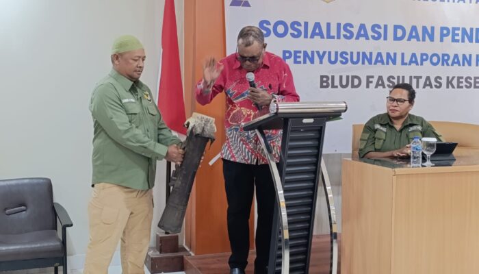 Pemkab Mimika Gelar Sosialisasi Pengelolaan Keuangan BLUD Faskes