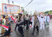 Hujan Tak Surutkan Semangat Pelajar Mimika di Karnaval Semangat Kemerdekaan, 161 Sekolah di Mimika Meriahkan Karnaval HUT RI ke-80