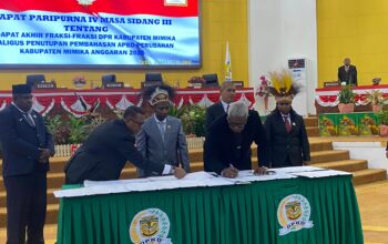 DPRK Mimika Sahkan APBD Perubahan 2025 Rp6,8 Triliun