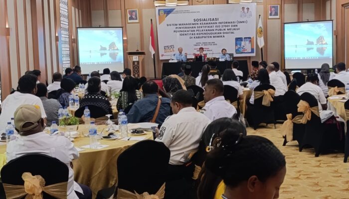 Wujud Komitmen Pemkab Mimika Tingkatkan Keamanan Data dan Layanan Publik