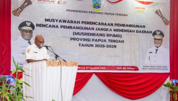 Gubernur Papua Tengah: RPJMD Harus Inklusif, Partisipatif, dan Berbasis Data