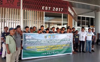 Mimika Lepas Tim PPLPD ke Jakarta Tournament Fossbolin Junior League 2025