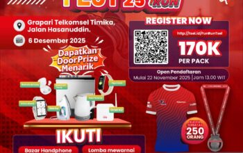 Desember Fest 2025: 5K Fun Run Siap Digelar, Telkomsel Ajak Warga Tutup Tahun dengan Aktivitas Seru