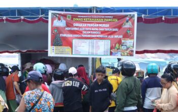 Jelang Nataru, Pemkab Mimika Gelar Gerakan Pangan Murah di Eks Pasar Swadaya