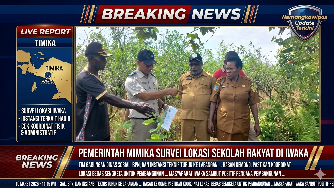 Pemerintah Survei Lokasi Pembangunan Sekolah Rakyat di Distrik Iwaka