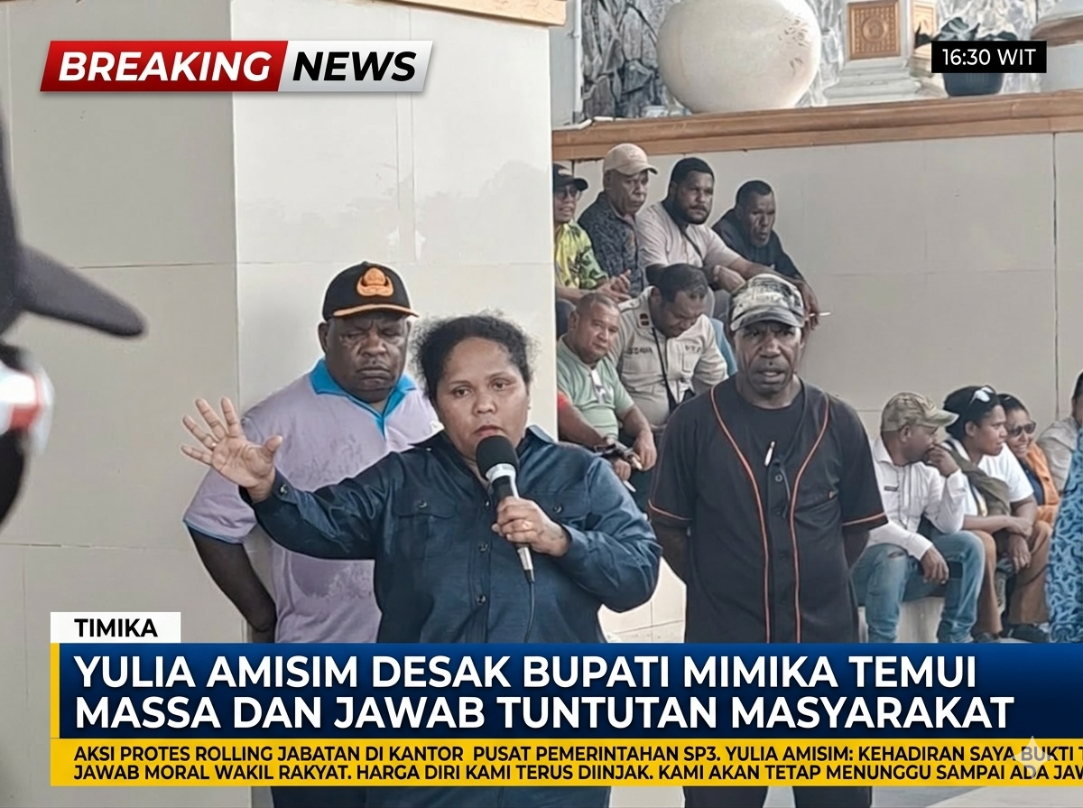 Harga Diri Kami Diinjak : Legislator Amungme Desak Bupati Mimika Temui Massa Protes Rolling Jabatan