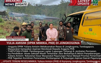 Reses di Jongkogoma, Yuliana Amisim Soroti Isolasi dan Minimnya Infrastruktur Pegunungan Mimika