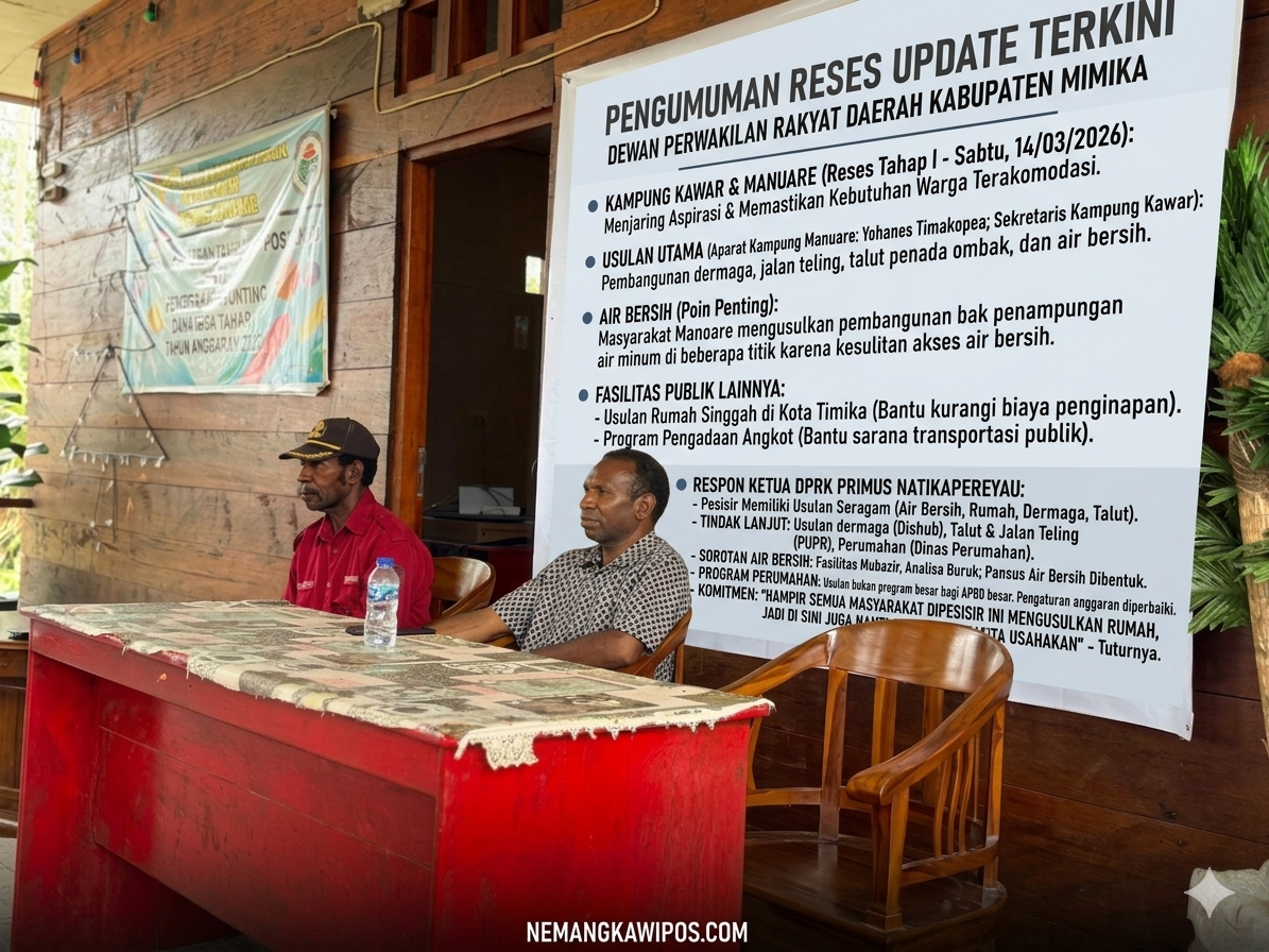 Berikut Aspirasi Warga Kawar dan Manuare saat Ketua DPRK Mimika Gelar Reses