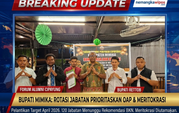Bupati Johannes Rettob Tegaskan Rotasi Jabatan Berbasis Meritokrasi, OAP Jadi Prioritas