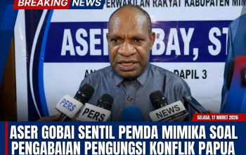 Aser Gobai Sentil Pemda Mimika Soal Pengabaian Pengungsi Konflik Papua