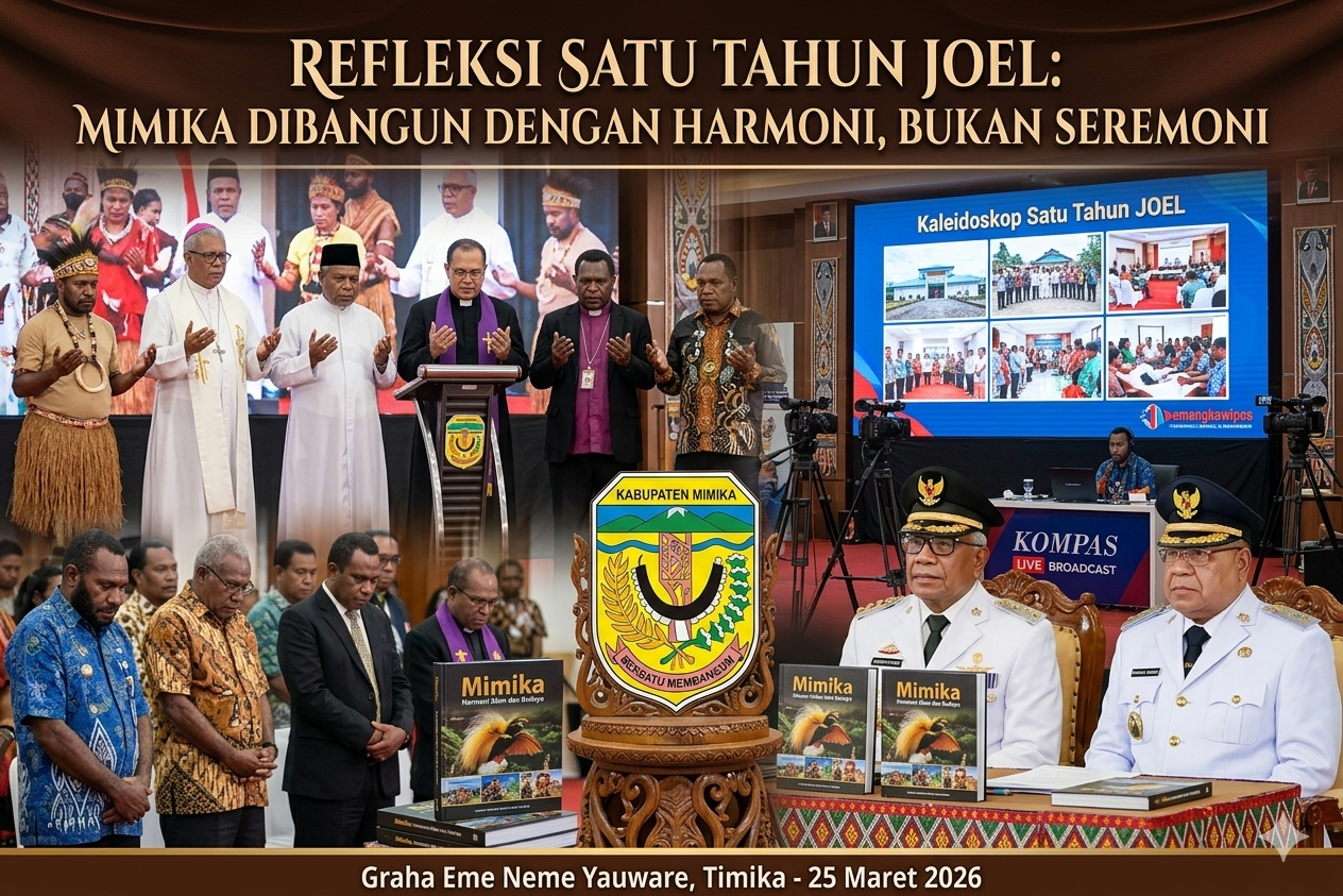 Refleksi Satu Tahun JOEL: Mimika Dibangun dengan Harmoni, Bukan Seremoni