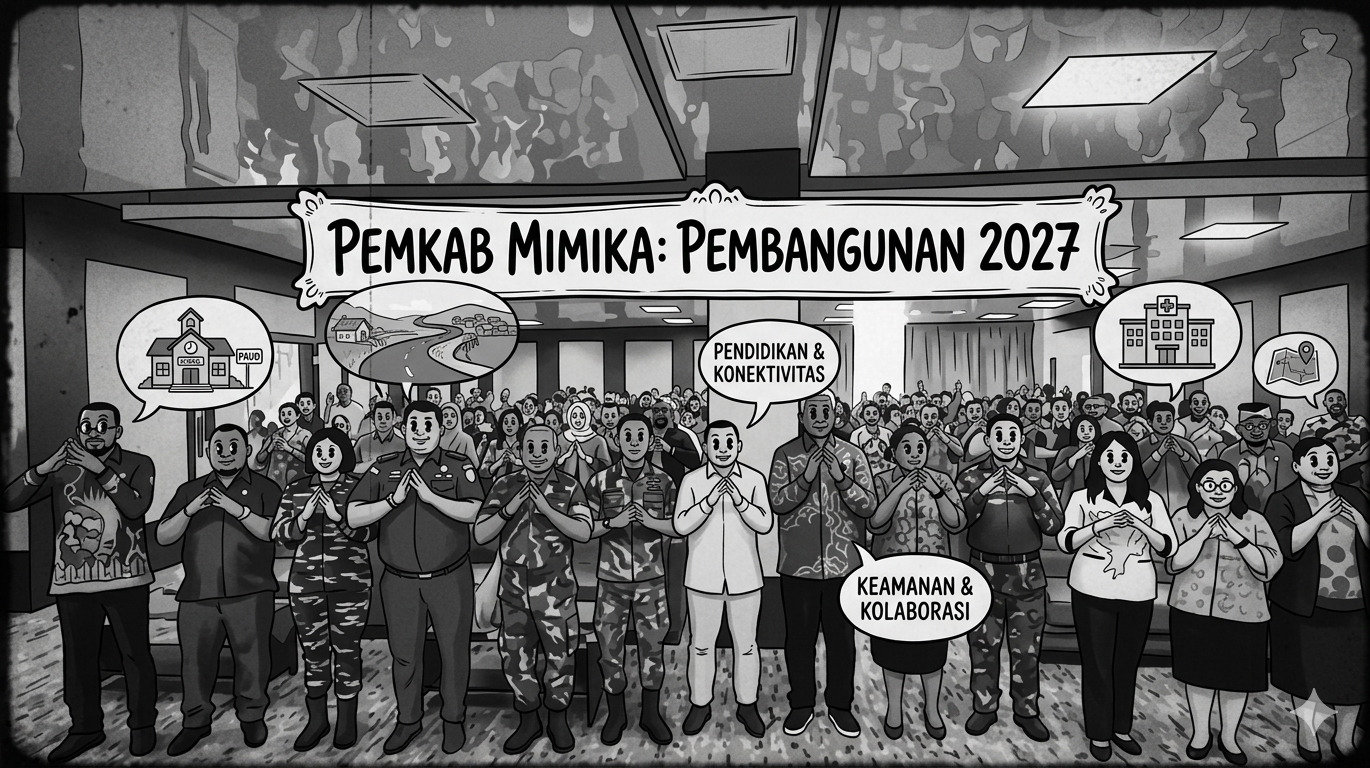 Pemkab Mimika Matangkan Arah Pembangunan 2027, Fokus Pendidikan hingga Konektivitas Wilayah
