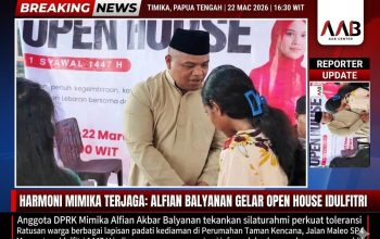 Mempererat Harmoni di Mimika, Anggota DPRK Alfian Akbar Balyanan Gelar Open House Idulfitri