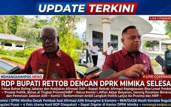 Saat RDP Bersama Komisi I DPRK Mimika Bahas Roling Jabatan, Bupati : Kebijakan Afirmasi Kepegawaian Bisa Dilakukan Melalui Perdasi