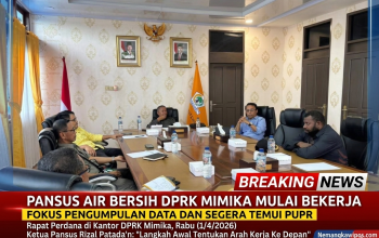 Pansus Air Bersih DPRK Mimika Gelar Rapat Perdana, Fokus Kumpulkan Data dan Segera Temui PUPR