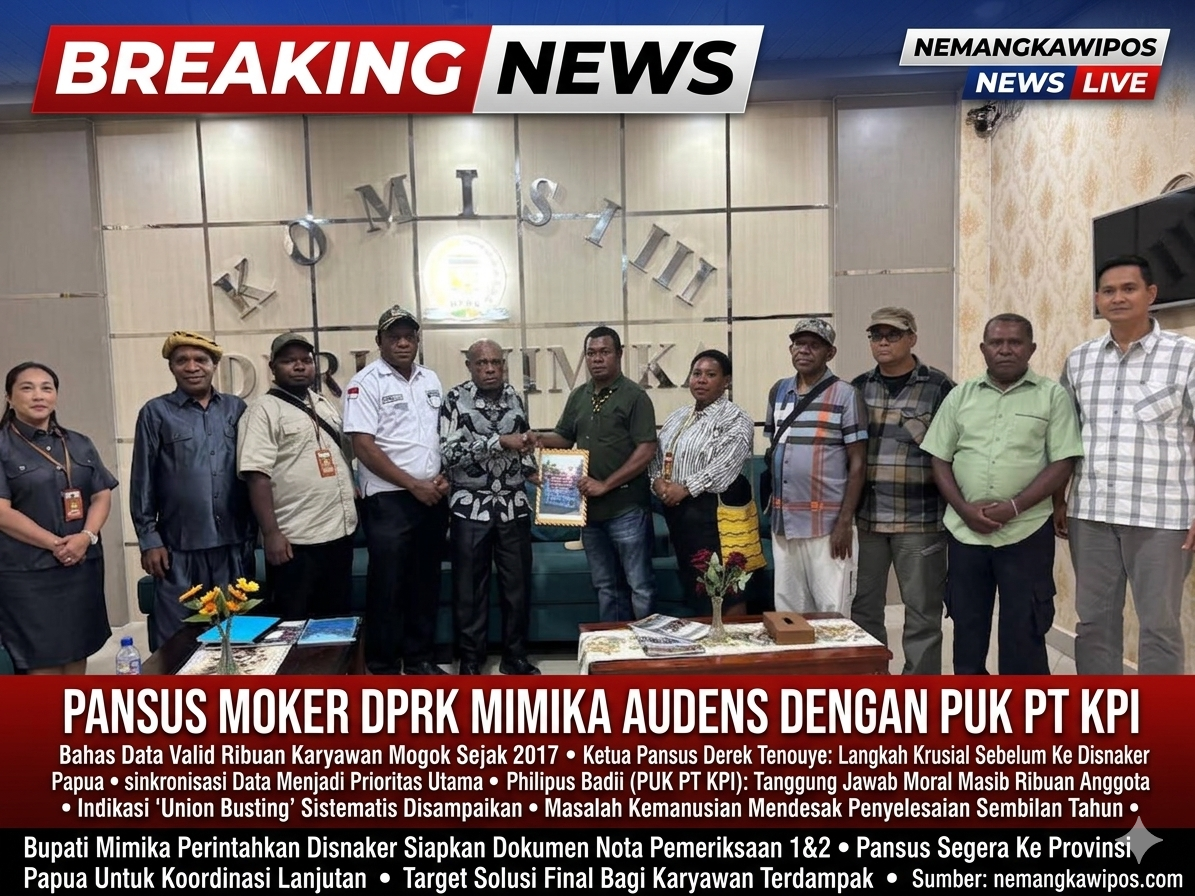 Pansus Moker DPRK Mimika Genjot Penyelesaian Kasus Mogok Kerja, Segera Sinkronkan Data ke Provinsi