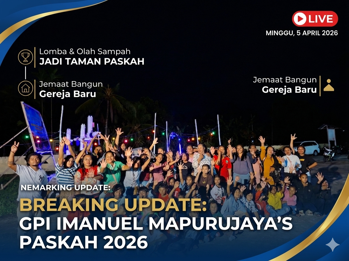Sambut Paskah 2026, Jemaat GPI Imanuel Mapurujaya Gelar Berbagai Lomba dan Olah Sampah Jadi Taman Paskah