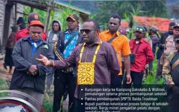 Bupati Deiyai Kunjungi Tigi Utara, Tinjau Sekolah hingga Fasilitas Kesehatan