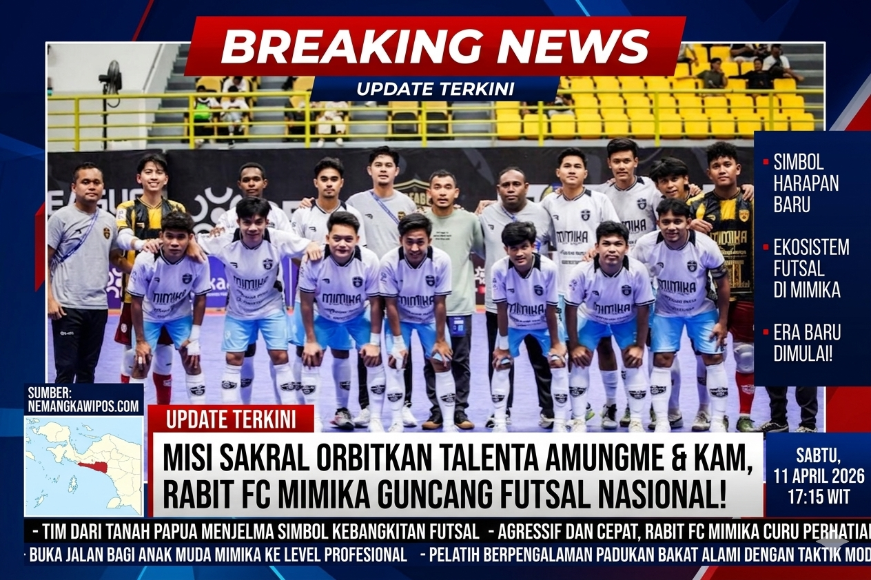 Misi Sakral Orbitkan Talenta Amungme & Kamoro, Rabit FC Mimika Guncang Futsal Nasional