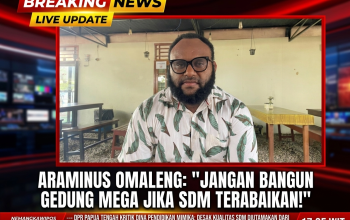 Sentil Dinas Pendidikan, Araminus Omaleng: Jangan Bangun Gedung Mega Jika SDM Masih Terabaikan!