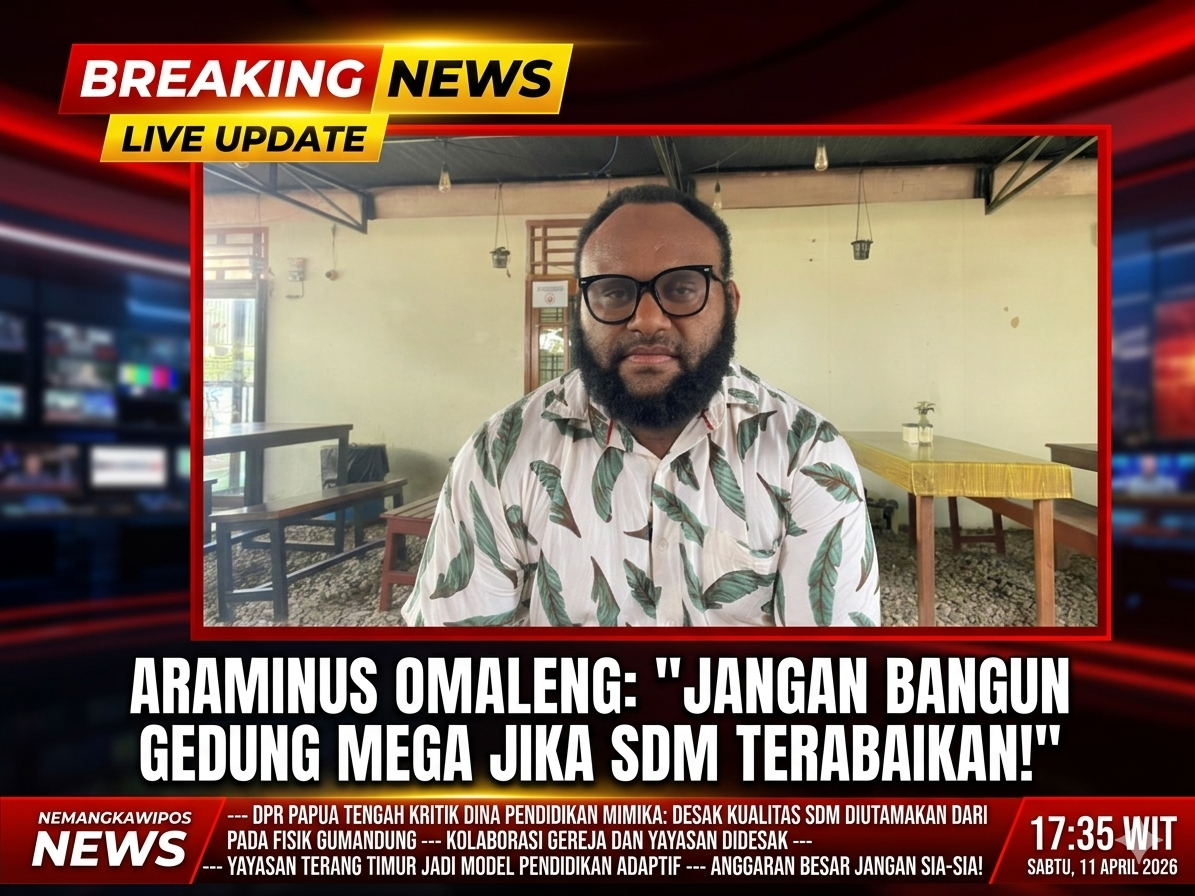 Sentil Dinas Pendidikan, Araminus Omaleng: Jangan Bangun Gedung Mega Jika SDM Masih Terabaikan!