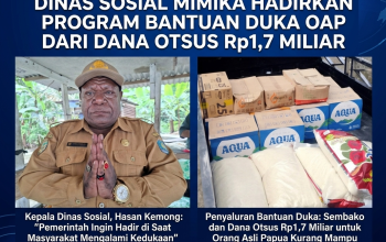 Sentuhan Kasih di Tengah Duka: Dinas Sosial Mimika Hadirkan Program Bantuan Khusus OAP