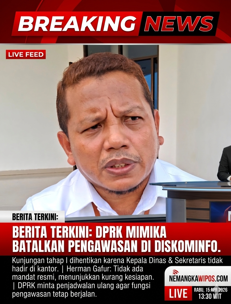 Komisi III DPRK Mimika Batalkan Pengawasan di Diskominfo, Pimpinan Dinas Tak Hadir