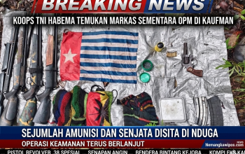 Koops TNI Habema Temukan Markas Sementara OPM di Kalimin Nduga, Sejumlah Amunisi Disita