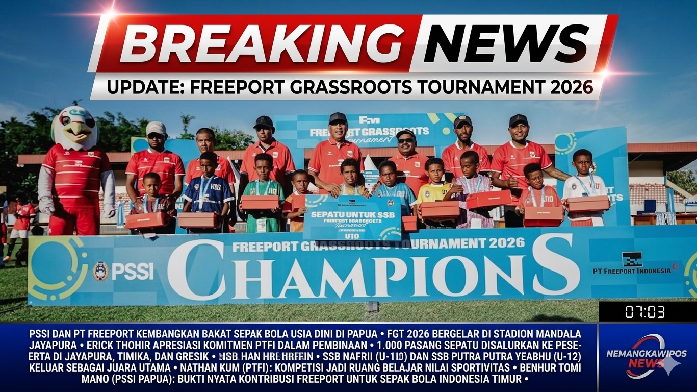 PSSI dan PT Freeport Kembangkan Bakat Sepak Bola Usia Dini Lewat FGT 2026 di Jayapura
