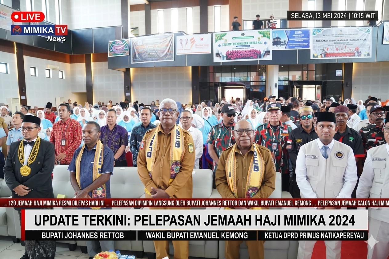 Lepas 120 Jemaah Haji, Bupati Mimika: Jaga Nama Baik Indonesia di Tanah Suci